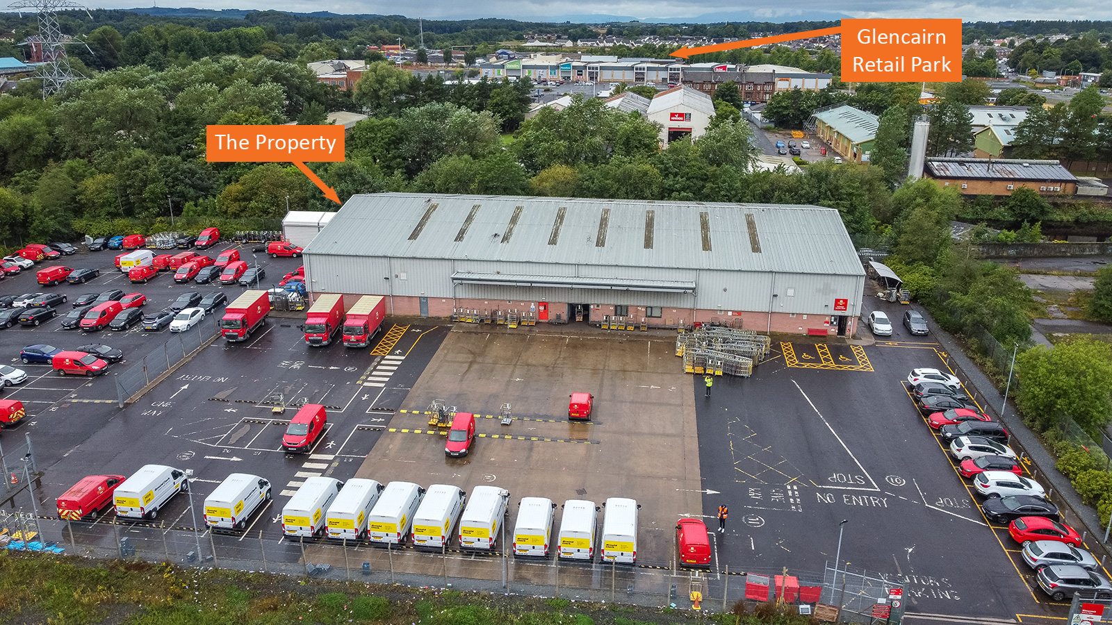 Royal Mail Distribution Centre,<br>3 Queens Drive<br>Kilmarnock<br>East Ayrshire<br>KA1 3XF