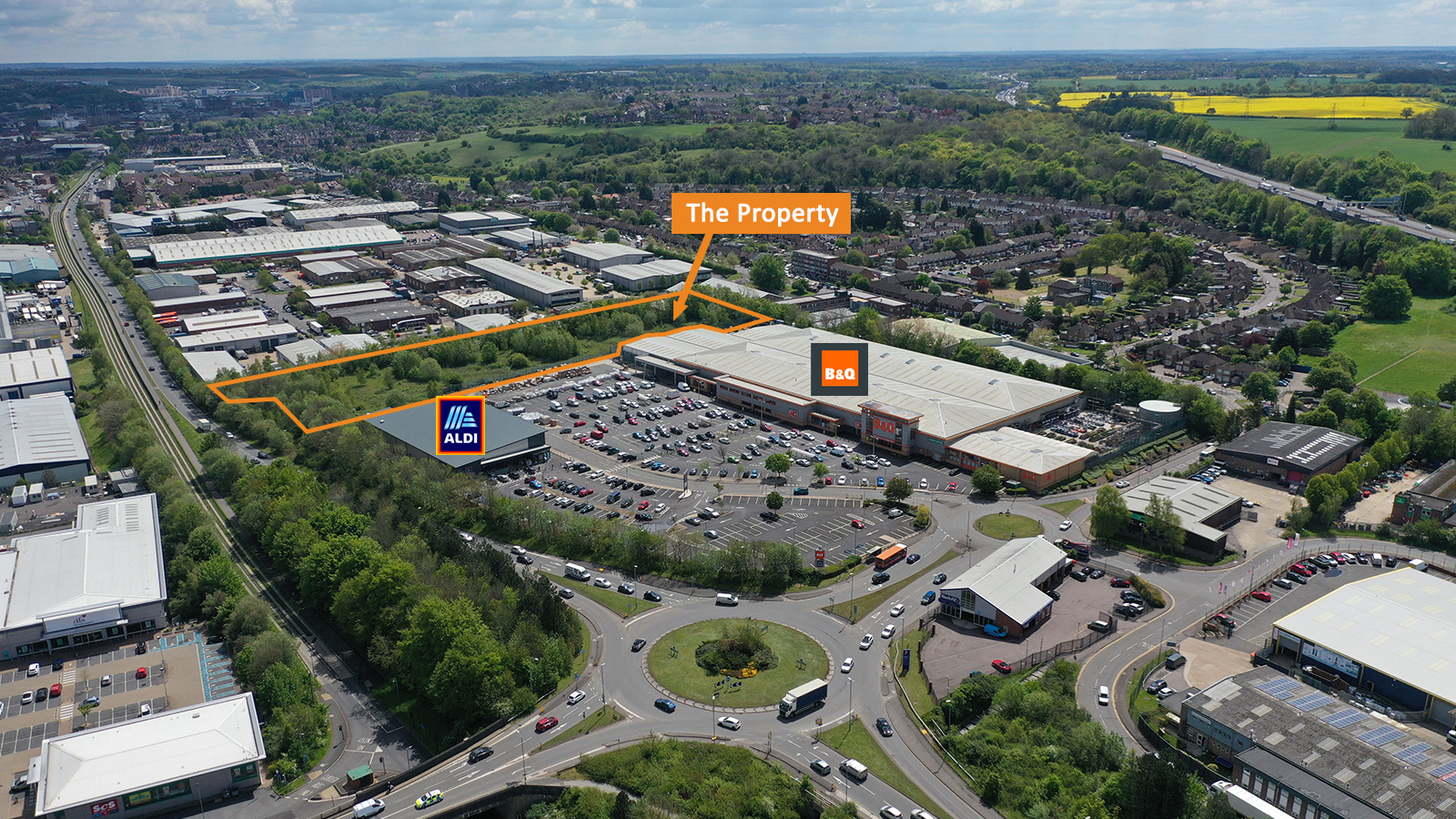 Land East of Aldi and B&Q at Laporte Retail Park<br>Dallow Road<br>Luton<br>Bedfordshire<br>LU1 1HL