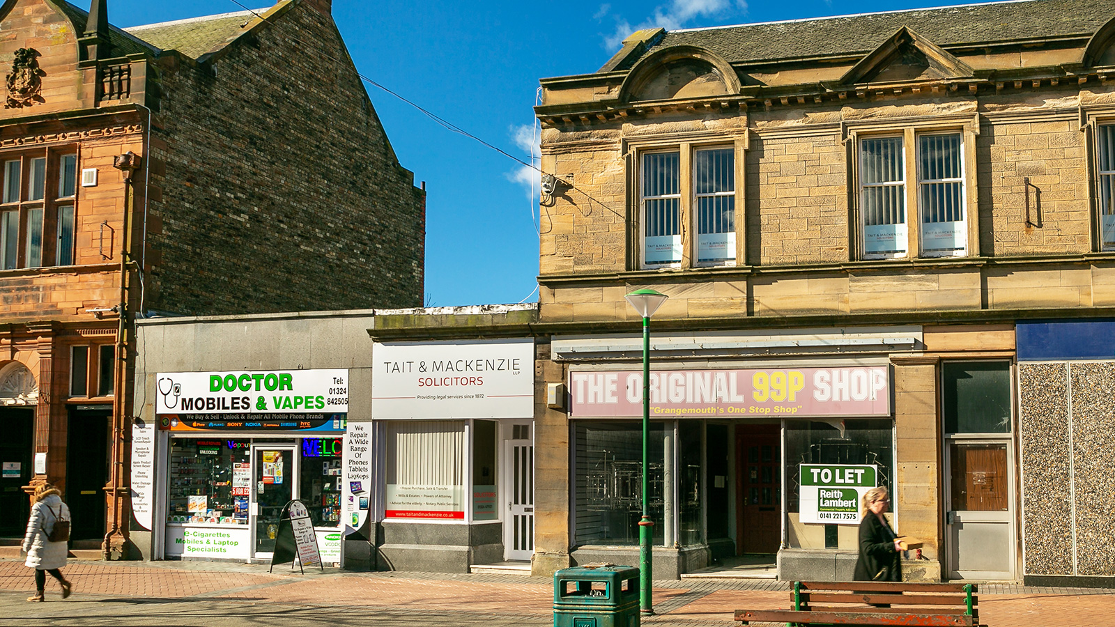 12 La Porte Precinct & store to rear of 16 La Porte Precinct<br>Grangemouth<br>Scotland<br>FK3 8AS