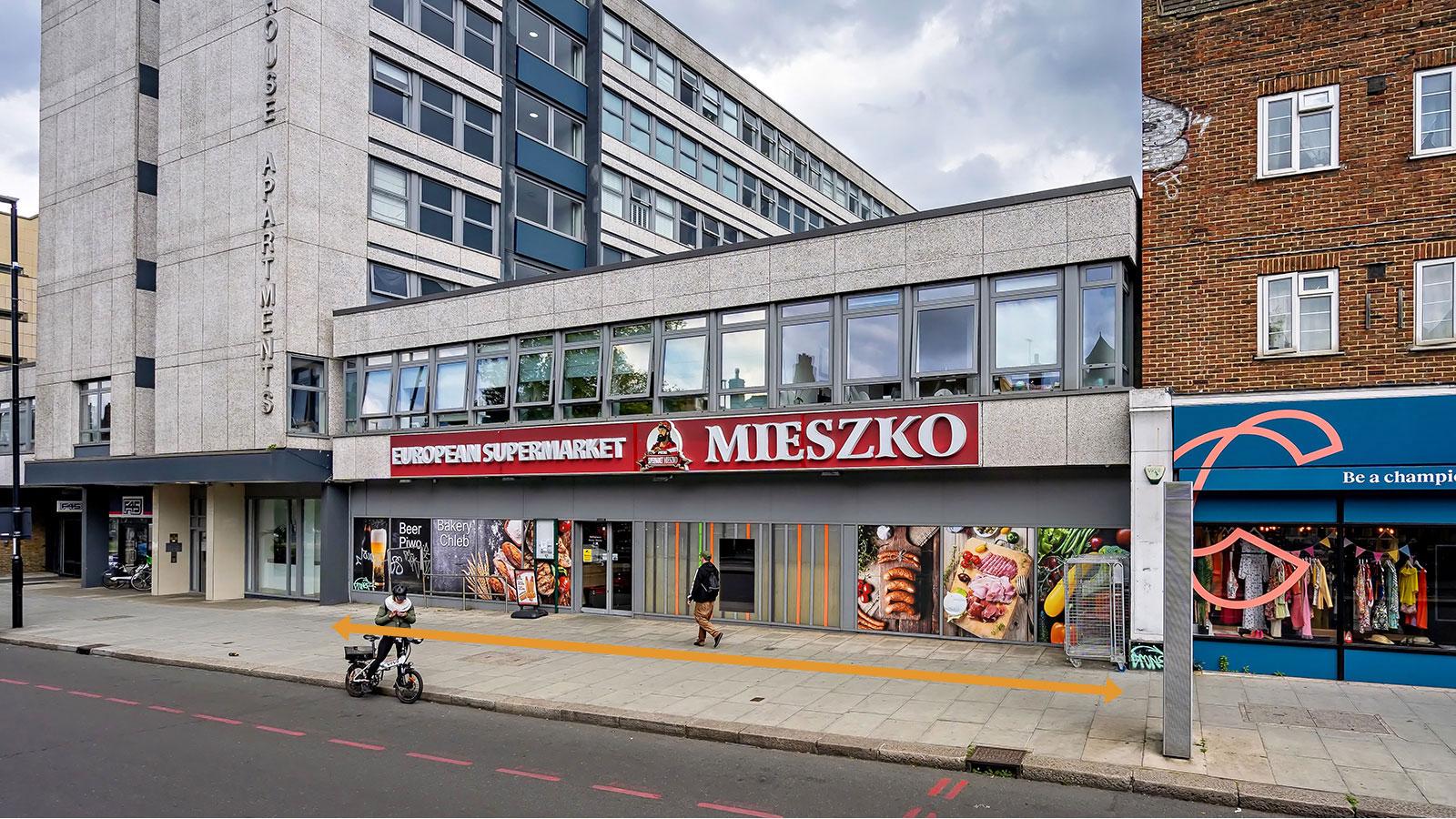 Supermarket Mieszko, Unit 2-4 Norwich House<br>Streatham High Road (A23)<br>London<br>SW16 1DS