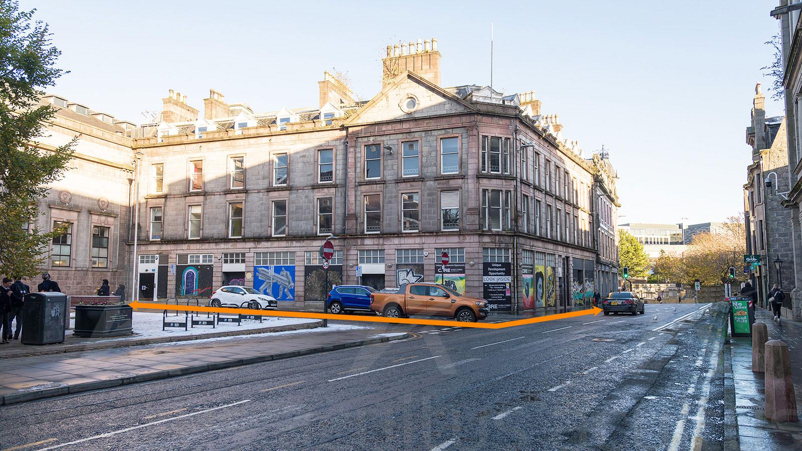 Student Union Building 54 – 70 Schoolhill & The Clarke Building<br>Harriet Street<br>Aberdeen<br>AB10 1JQ